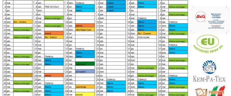 Calendario Piccoli